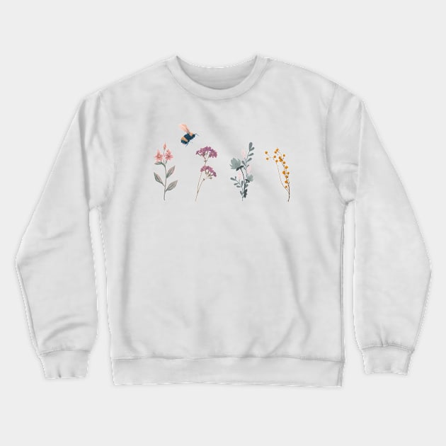 Busy as a Bee Crewneck Sweatshirt by MinnieWilks